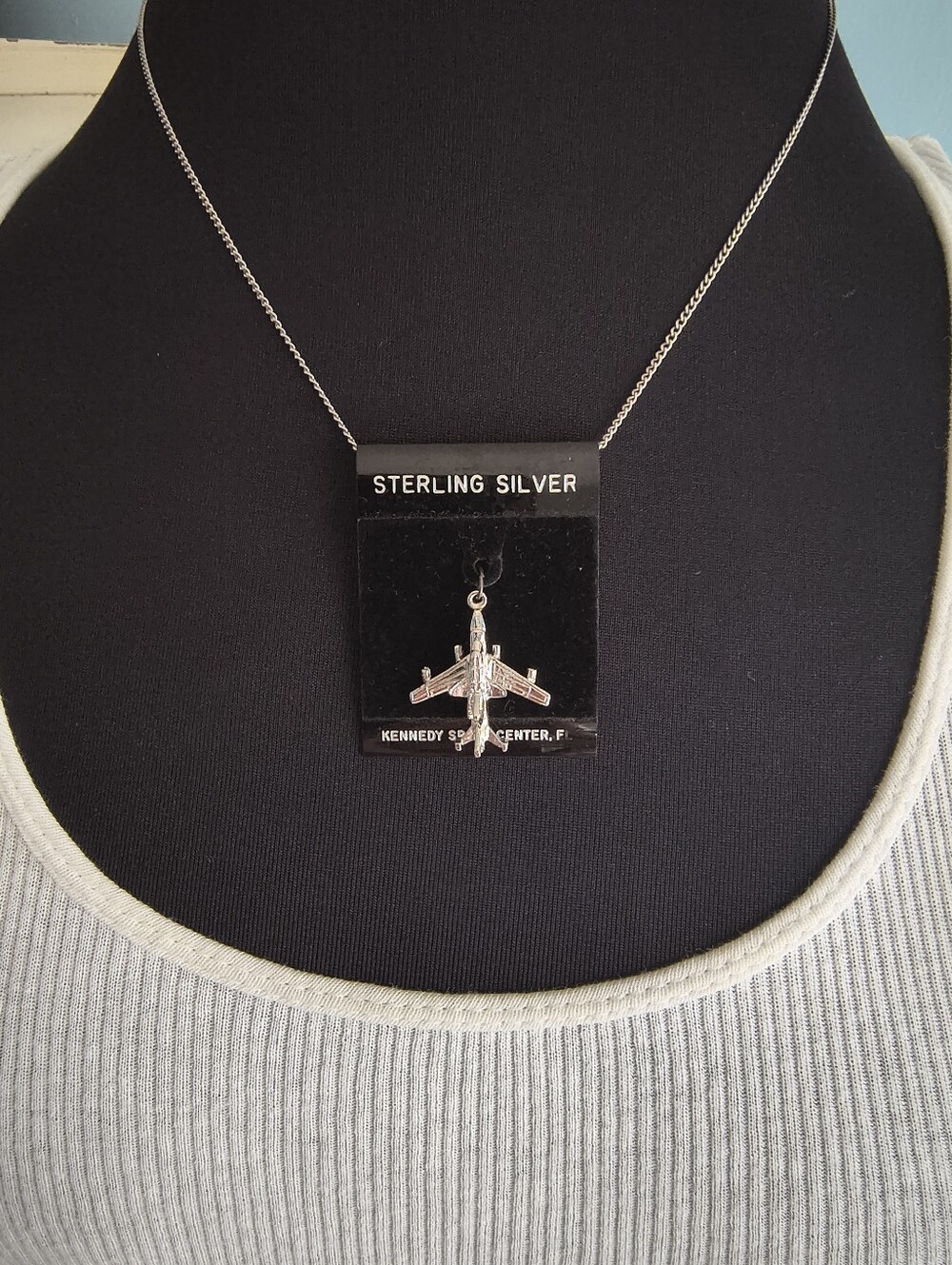🚀 Vtg. Sterling Silver Space Shuttle Airplane Charm